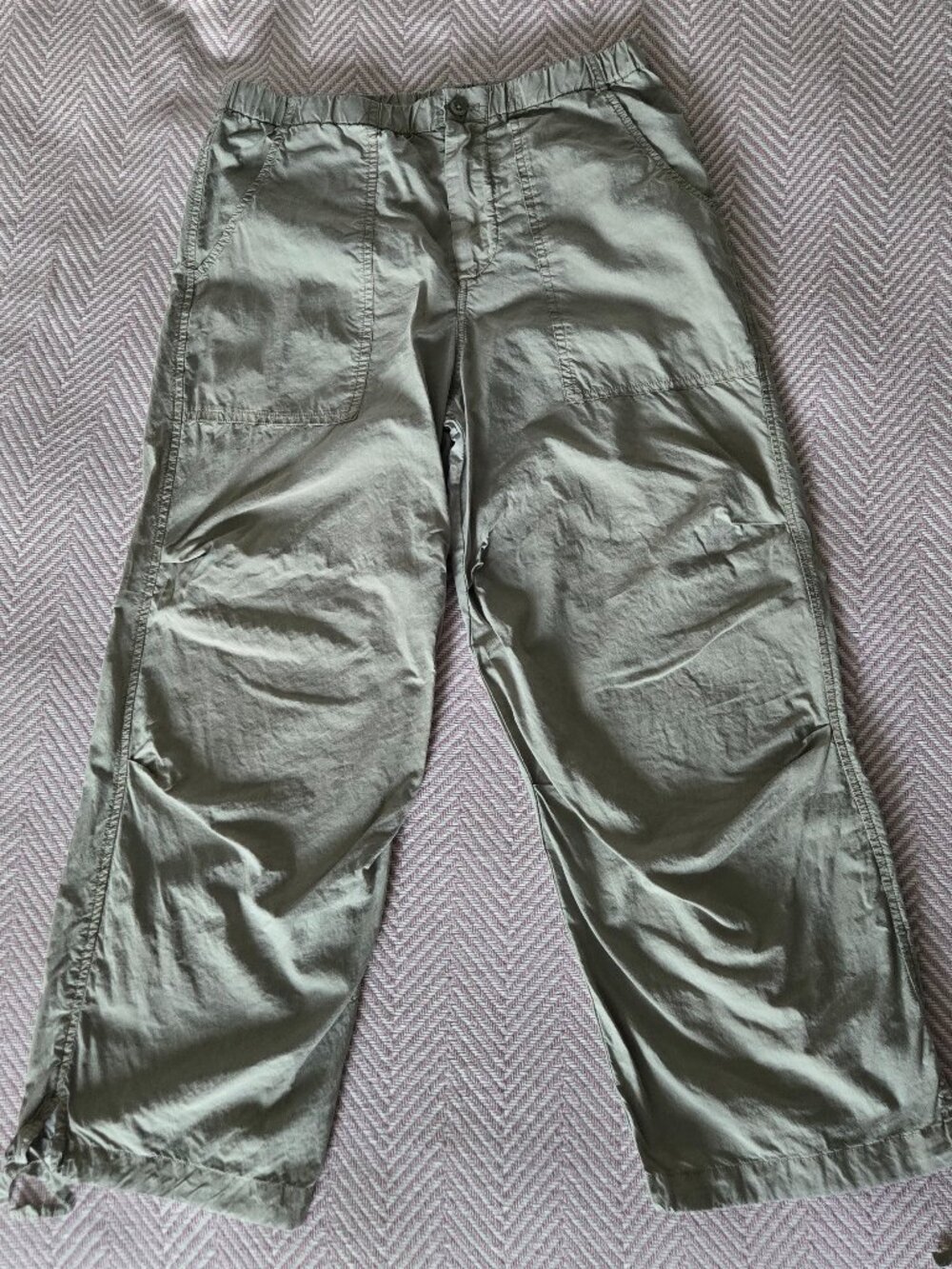 YFB Atar Pant - Lightweight Cropped Cargo Pant - Small Sage